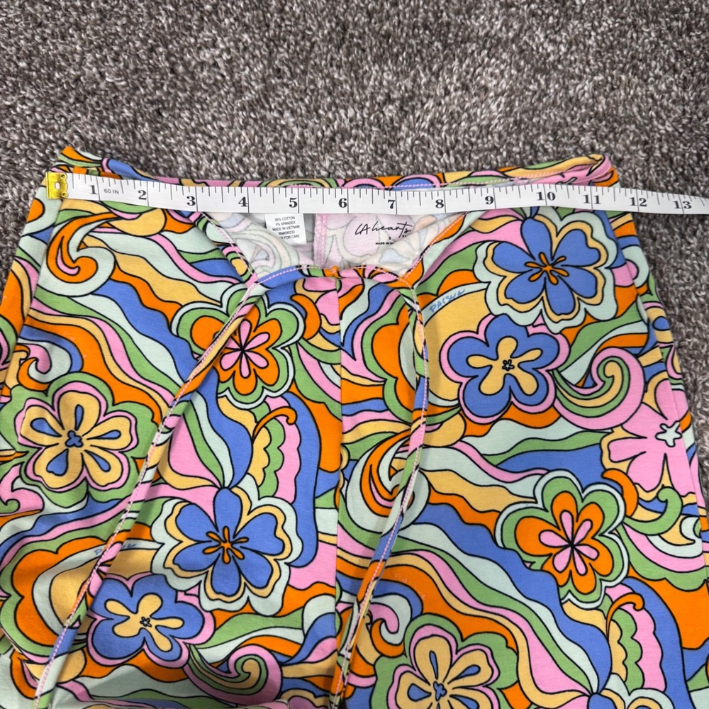 LA Hearts PacSun Women's Psychedelic Floral Flare Pants Hippie Retro Small - Picture 6 of 8